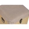 Set of Chests Home ESPRIT Brown Natural Polyurethane Wood Alpino 80 x 40 x 44 cm (3 Units)