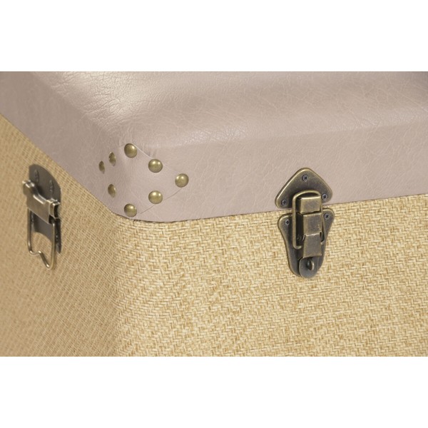 Set of Chests Home ESPRIT Brown Natural Polyurethane Wood Alpino 80 x 40 x 44 cm (3 Units)