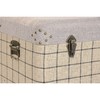 Set of Chests Home ESPRIT Black Beige Polyester Wood Scandi 80 x 40 x 44 cm (3 Units)