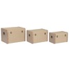 Set of Chests Home ESPRIT Natural Wood Traditional 54 x 36 x 36 cm (3 Units)