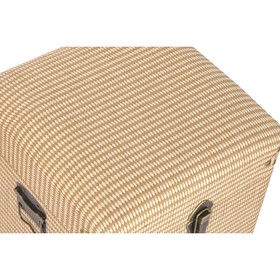 Set of Chests Home ESPRIT Natural Polyester Wood Traditional 80 x 40 x 44 cm (3 Units)