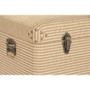 Set of Chests Home ESPRIT Natural Polyester Wood Traditional 80 x 40 x 44 cm (3 Units)