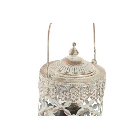 Lantern Home ESPRIT White Golden Metal Crystal Arab 9 x 9 x 14,5 cm