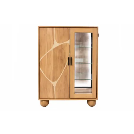 Display Stand Home ESPRIT Crystal Acacia 100 x 40 x 150 cm