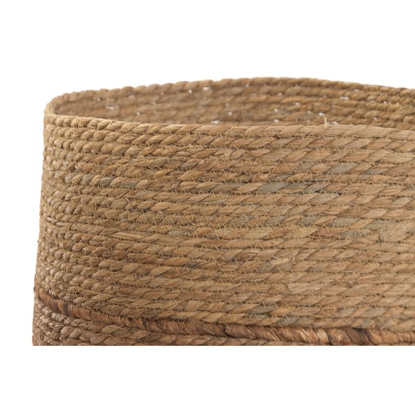 Set of Planters Home ESPRIT Brown Fibre Stripes Urban 44 x 44 x 40 cm