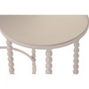 Set of 3 tables Home ESPRIT Cream 32 x 32 x 70 cm (3 Pieces)