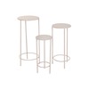 Set of 3 tables Home ESPRIT Cream 32 x 32 x 70 cm (3 Pieces)