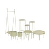Set of 2 tables Home ESPRIT Green 75 x 75 x 39 cm