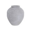 Vase Home ESPRIT Grey Metal Worn 35 x 35 x 38 cm