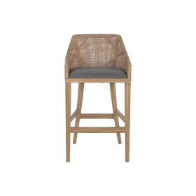 Stool Home ESPRIT Brown Grey Rattan 51 X 52 X 100 CM