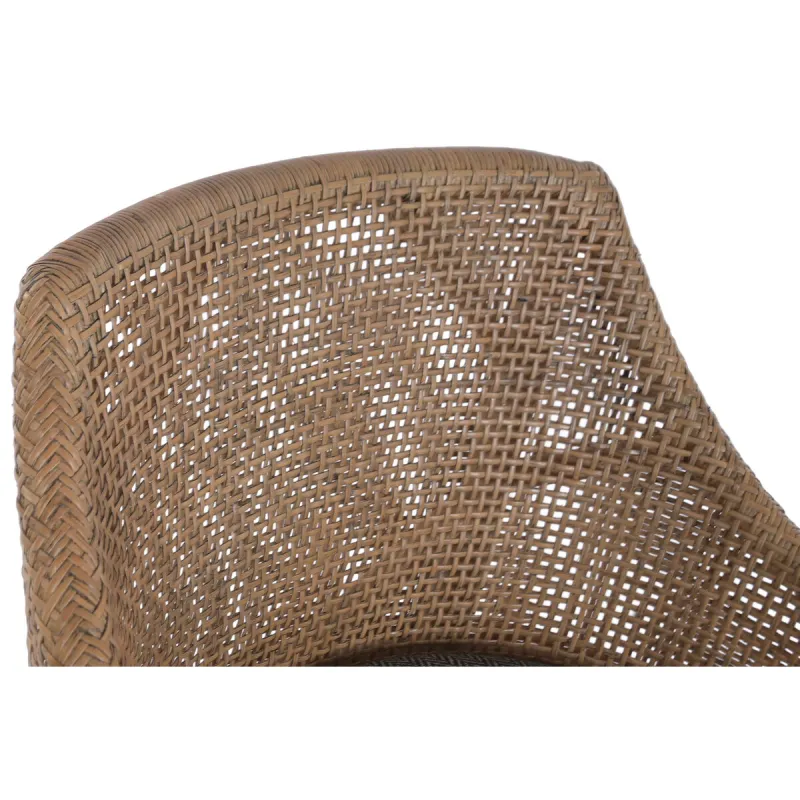 Stool Home ESPRIT Brown Grey Rattan 51 X 52 X 100 CM