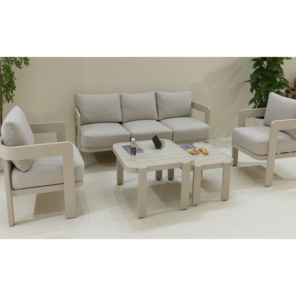 Garden sofa Home ESPRIT Beige 188 X 75 X 67 CM
