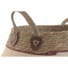 Basket set Home ESPRIT Peach Natural Natural Fibre (3 Pieces)