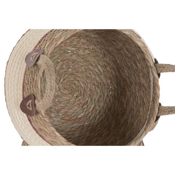 Basket set Home ESPRIT Peach Natural Natural Fibre (3 Pieces)