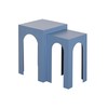Set of 2 tables Home ESPRIT Blue 40 x 40 x 58 cm