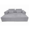 Sofa Home ESPRIT Light grey Scandi 220 x 158 x 91 cm