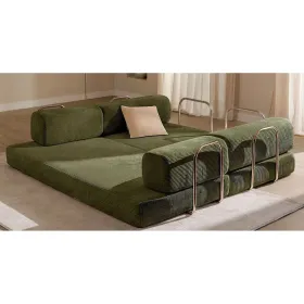 Sofa Home ESPRIT Green Scandi 200 X 90 X 64 CM