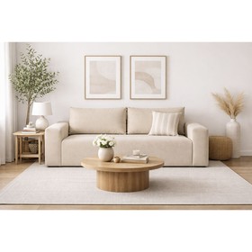 Sofa Home ESPRIT Beige Scandi 180 X 90 X 64 CM