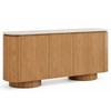 Sideboard Home ESPRIT Light brown Granite MDF Wood 180 x 40 x 85 cm