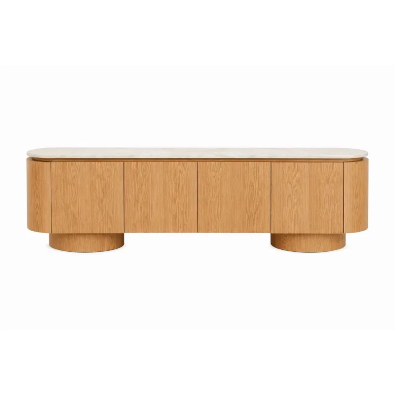 TV furniture Home ESPRIT Light brown 200 X 40 X 45 CM