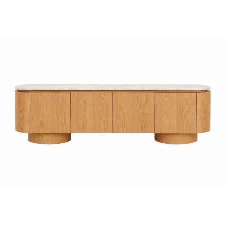 TV furniture Home ESPRIT Light brown 200 X 40 X 45 CM