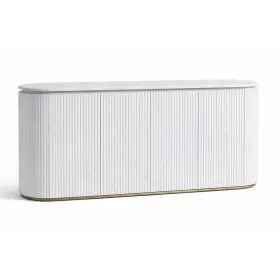 Sideboard Home ESPRIT White Granite MDF Wood 180 x 40 x 85 cm