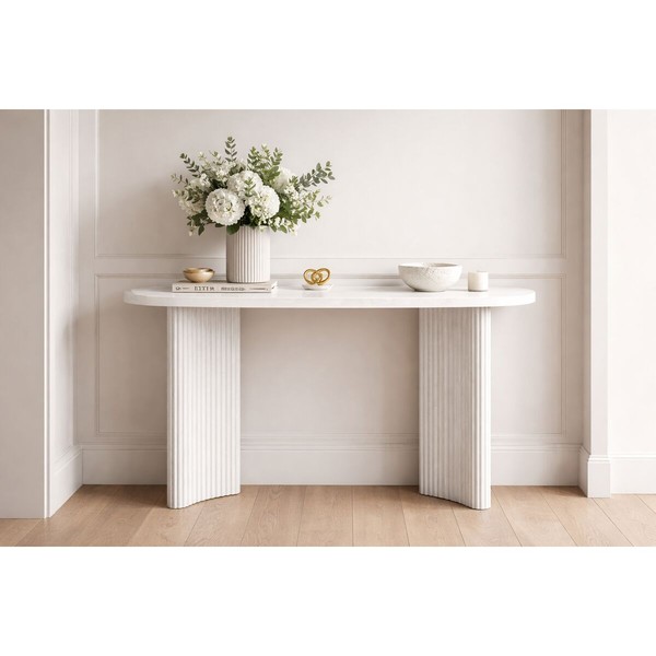 Side table Home ESPRIT White 150 x 40 x 78 cm
