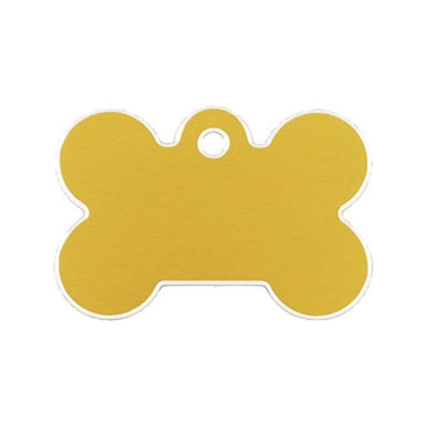 Identification plate for collar Imarc Bone Yellow Golden