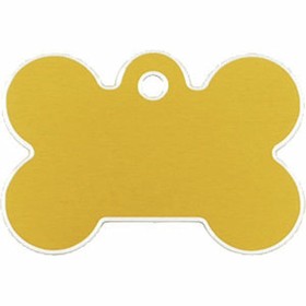 Identification plate for collar Imarc Bone Yellow Golden