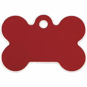 Identification plate for collar Imarc Bone Red