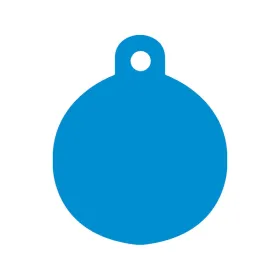 Identification plate for collar Imarc Circle Blue