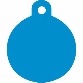 Identification plate for collar Imarc Circle Blue