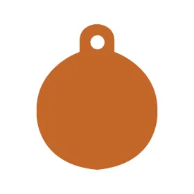 Identification plate for collar Imarc Circle Orange