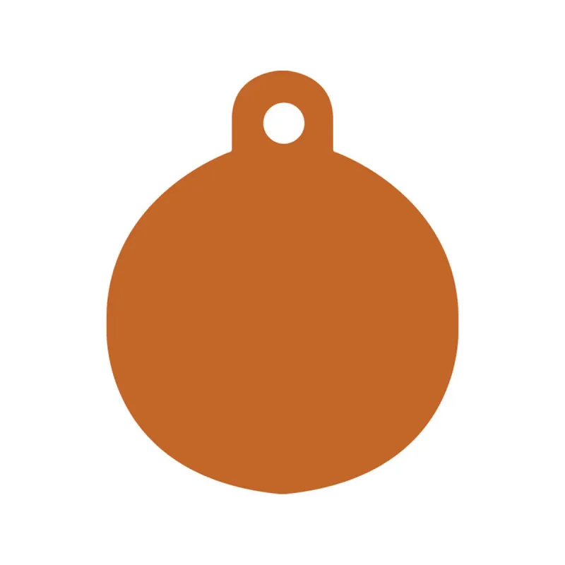 Identification plate for collar Imarc Circle Orange