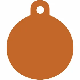 Identification plate for collar Imarc Circle Orange