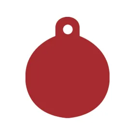 Identification plate for collar Imarc Circle Red