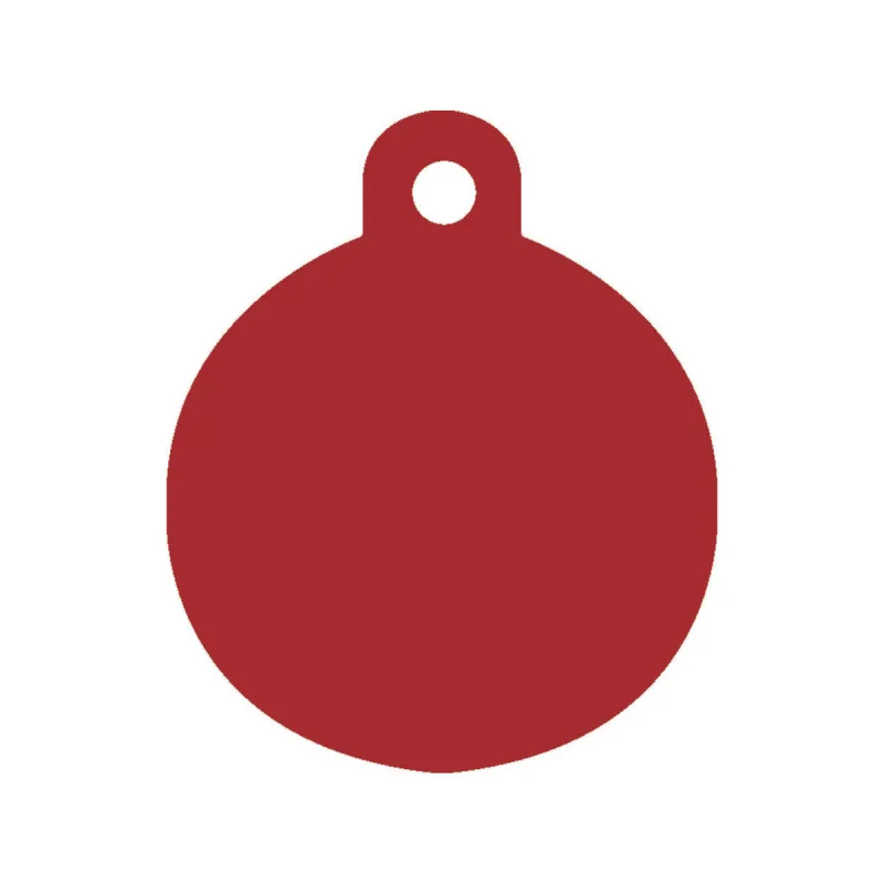 Identification plate for collar Imarc Circle Red