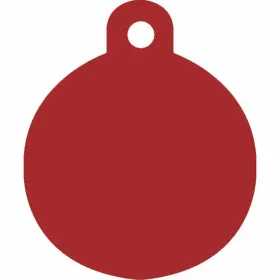 Фирменная табличка для ожерелья Imarc Circle Красный