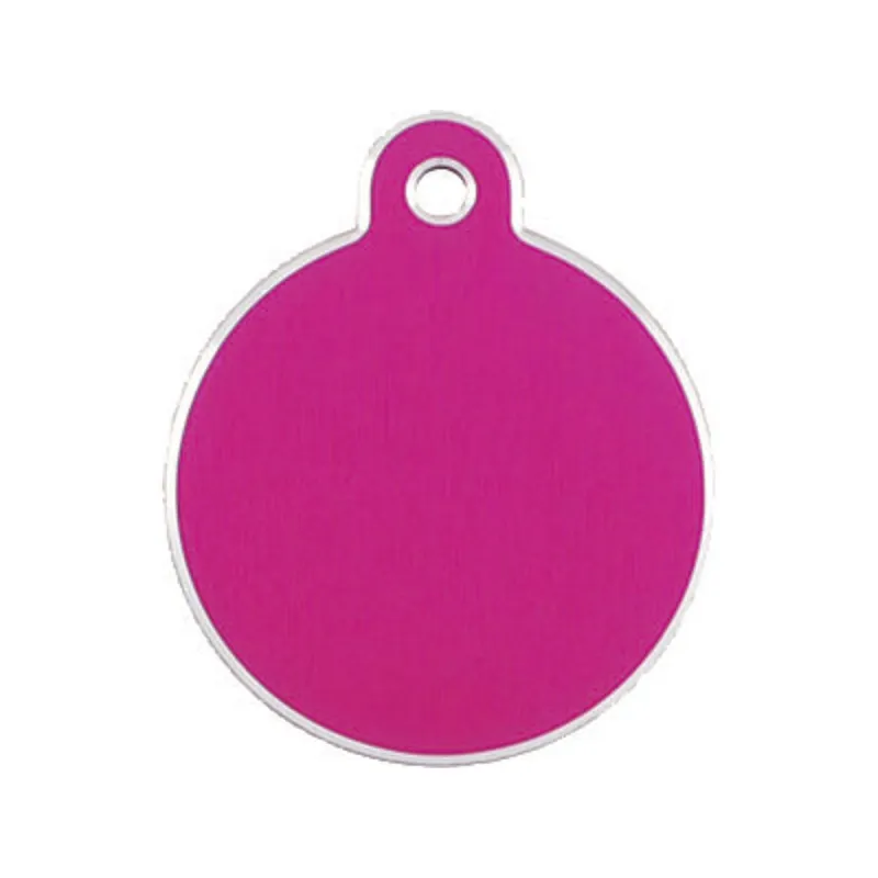 Identification plate for collar Imarc Circle Pink