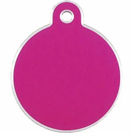 Identification plate for collar Imarc Circle Pink
