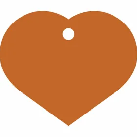 Identification plate for collar Imarc Heart Orange
