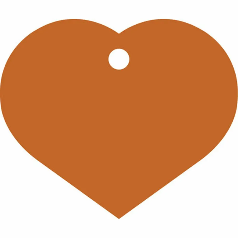 Identification plate for collar Imarc Heart Orange