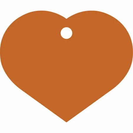 Identification plate for collar Imarc Heart Orange