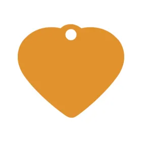Identification plate for collar Imarc Heart Orange