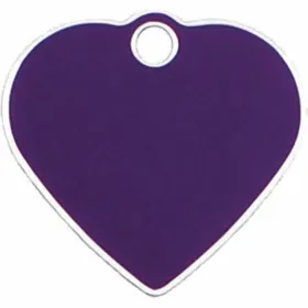 Identification plate for collar Imarc Heart Lilac