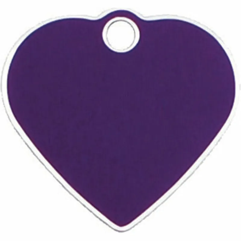 Identification plate for collar Imarc Heart Lilac