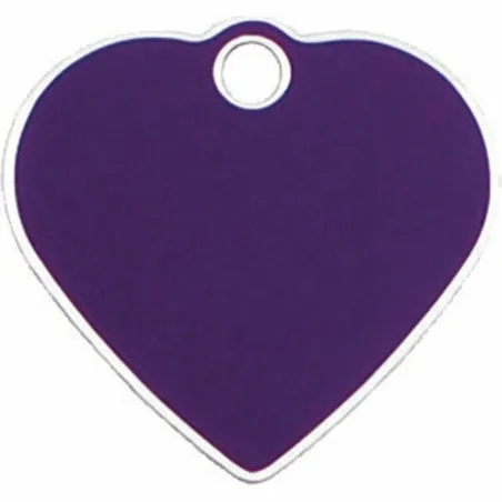 Identification plate for collar Imarc Heart Lilac