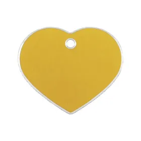 Identification plate for collar Imarc Hi Line Golden Heart Aluminium