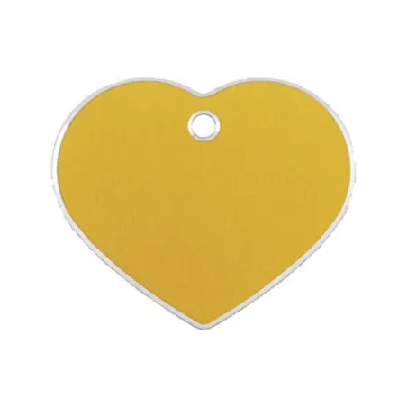 Identification plate for collar Imarc Hi Line Golden Heart Aluminium