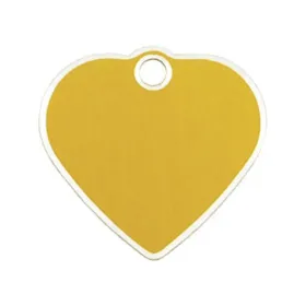 Identification plate for collar Imarc   Golden Heart Aluminium